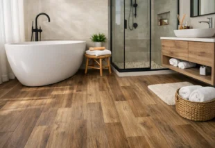 10 Luxury Vinyl Flooring Bathroom Ideas